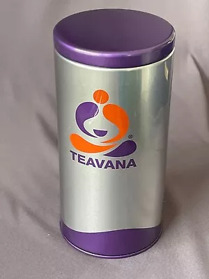 TEAVANA Tea Tin   Air-Tight Vacuum Lid 6.5 H Tea Storage • $8