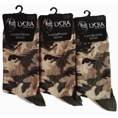 £5.98 • Buy New Army Military Mens Camouflage  Assorted Socks  Combe Top Cotton Rich Lot