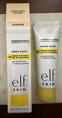 Elf Skin Suntouchable! Whoa Glow SPF 30 + Makeup Primer 0.34 Fl Oz DELUXE SAMPLE • $8.95