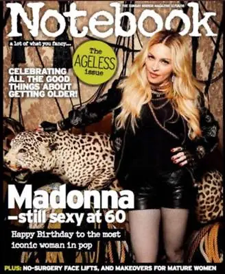 Uk Notebook Magazine Madonna Photo Madonna Cover Uk Magazine August 2018 • $15.95