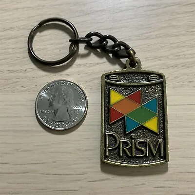 Prism Company Colorful Vintage Metal Keychain Key Ring #42283 • $15.39