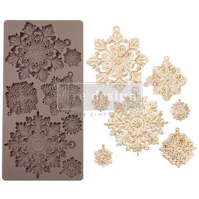 3D Silicone Resin Mold Baking Mould DIY Casting Epoxy Craft FROST SPARK • $25.99