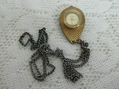 Vintage Endura Pendant Windup Necklace Watch - Swiss • $24.99