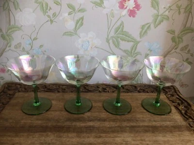 £22 • Buy Vintage Cocktail Martini Champagne Glasses X 4