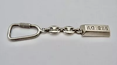 Hallmarked Solid Silver - Key Ring With Ingot Pendant - 16.2 Grams • $22.20