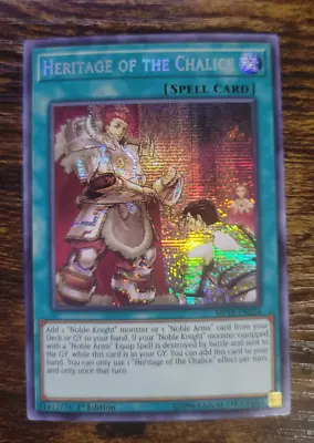 Heritage Of The Chalice Prismatic Secret Rare MP19-EN224 1st Edition NM Yugioh • $7.50