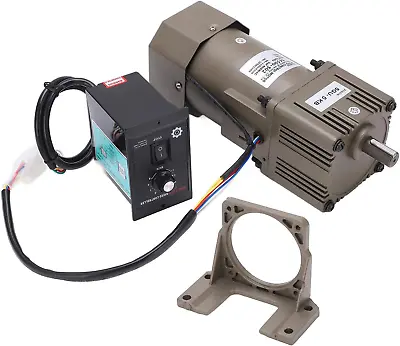 Electric Gear Motor AC 220V 90W Single Phase Asynchronous Gear Motor High Torque • $280.99