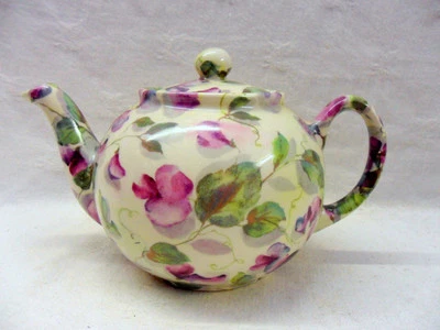 £22.99 • Buy Purple Sweet Pea Design 2 Cup Teapot By Heron Cross Pottery