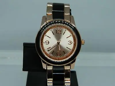£19.95 • Buy LBS Women's Rose Gold/ Black Colour Round Chunky Fashion Watch, Unbranded