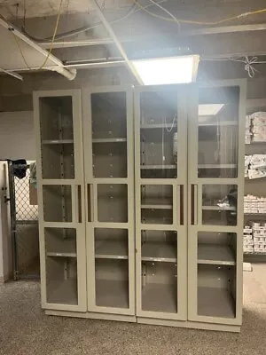 X2 Midmark Tall Storage Cabinets W/ Window Doors • $400