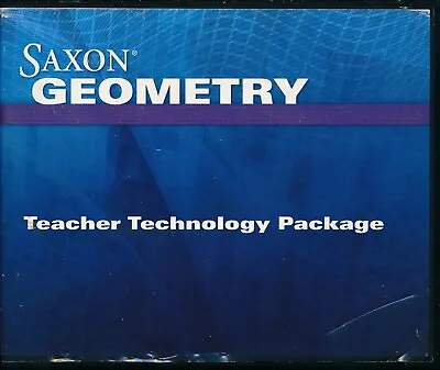 Technology Package Saxon Geometry Etext Answer Key Teacher's Resources Exam View • $150