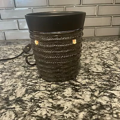 Scentsy Warmer Full Size Retired Eclipse Metallic And Black DSW-ECLP 2009 • $35.99