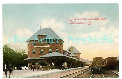 Middletown NY - O&W RAILROAD STATION & FREIGHT YARD - Postcard • $10