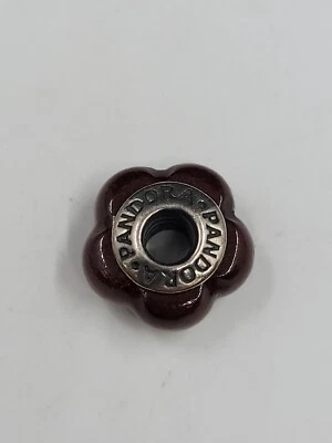 $30 • Buy Pandora Sterling Silver Ale Scalloped Dark Wood Charm Muiracatiara