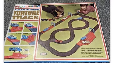 Ideal Motorific Alcan Highway Torture Track Set With Jaguar Xke Works Boxed • $115