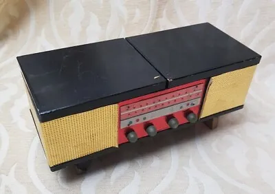 Vintage Daysun Japanese Record Player Jewellery Box SMALL Damage But Still Plays • £30