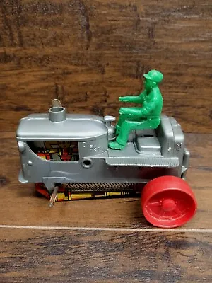 Marx Toys LM 77 Red Grey Wind Up/Clockwork Diesel Climbing Tractor Missing Wheel • $15.99