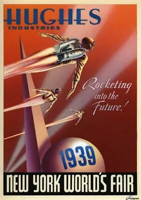 1939 New York World's Fair Vintage Style Travel Poster - 11x17 Hughes Industries • $14.99