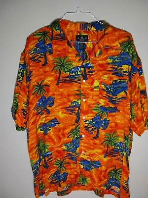 J. Riggins Palm Trees Shirt Hawaiian Shirt XXL • $12