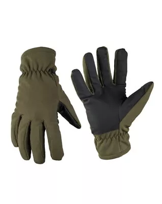 MIL-TEC Thinsulate Softshell Gloves OD Green Small 12521301-902 Men's Gloves • $24.82