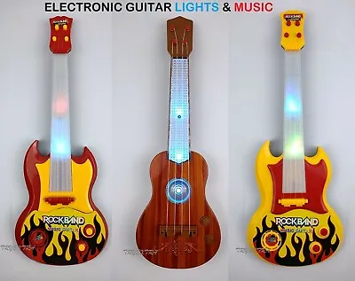 £9.99 • Buy Kids Guitar Childrens Musical Guitar Toy Kids Play Violin With Music And Lights