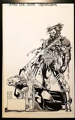 X-Men #276 Wolverine By Jim Lee 11x17 FRAMED Original Art Poster Marvel Comics • $49.95