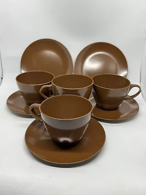 Vintage MCM Melmac Melamine Brown 9 Pc Dish Set • $20