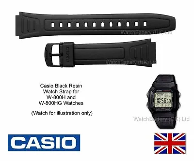 Genuine Casio Watch Strap Band For W-800H W-800HG W800  738-EA2-18 - 10268612 • $27.09