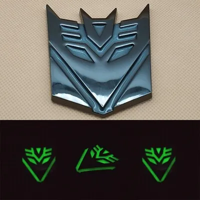 Metal Glossy Black Transformers Decepticon Auto Badge Trunk SUV Emblem Sticker • $16.99