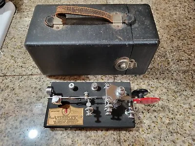 Vintage Vibroplex 1950 Telegraph Key Champion + Case (SN 169820) • $200