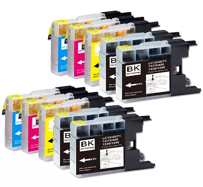 10 Pack Ink Set Compatible With Brother LC71 LC75 MFC-J280W MFC-J425W MFC-J430W • $14.99