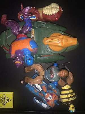 MOTU MASTERS OF THE UNIVERSE FIGURES  LOT Of  6 VTG. Used No Weapons For Parts • $15