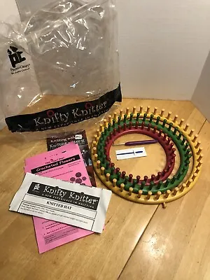 $13 • Buy Knifty Knitter Round Loom Series Provo Craft Set Of 3 With Needle.             E