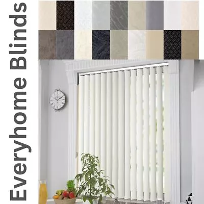 PVC BLACKOUT Replacement Vertical Blind Slats Print Pattern Fabrics 89mm (3.5 ) • £1.35