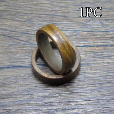 Mens Ebony Ring Wooden Craft Natural Wood Ring Gift Finger Ring Jewelry Retro • $1.40