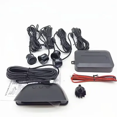 Car 4PCS Parking Sensor Kit LCD Reverse Radar Monitor Detector Assistant System • $35.90