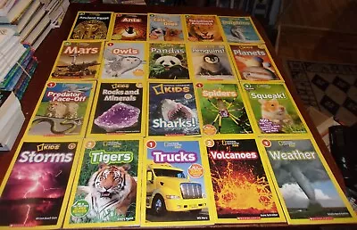 20 National Geographic Kids Level 1 2 & 3 Science Readers Sharks Pandas+ Lot • $34.95