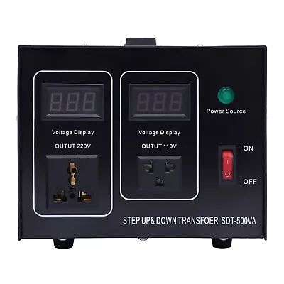 500W Step Up Step Down Voltage Converter Transformer 110V To 220V 240V To 120v • $45.60