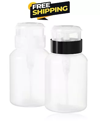 Nail Polish Remover Pump  2 Pack Acetone Pump Dispenser Alcohol Dispenser Push • $12.77