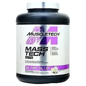 Muscletech Mass Tech Elite Vanilla Cake 6 Lbs • $51.64