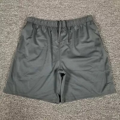 Speedo Swim Trunks Mens XL Black Volley Comfort Lined Shorts Zip Pocket 34x7.5 • $12.99