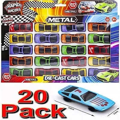 🔥20Pack Metal Die Cast Kids Cars Gift Set Xmas Racing Vehicle Children Play Toy • £5.25