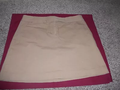 Women's J Crew Tan/Beige Corduroy Mini Skirt Size 2 • $9.99