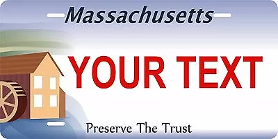 Massachusetts Trust License Plate Personalized Custom Car Bike Motorcycle Moped  • $12.10