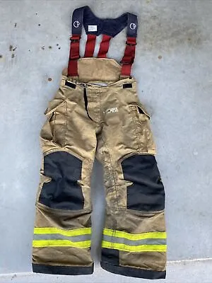 $295 • Buy Firefighter Janesville Lion Apparel Turnout Bunker Pants 32 X 28 Suspenders 11