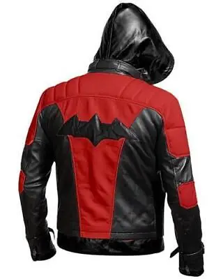 New Batman Arkham Knight Game Red Hood Leather Jacket & Vest Costume • $124.99