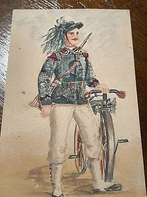 1900ish Antique Bicycle Soldier Postcard • $12.95