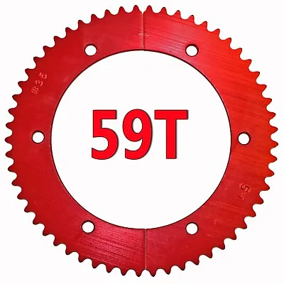 59T (tooth) #35 Chain Split Sprocket Racing Go-Kart Fun Cart Barstool Gear RLV • $19.68