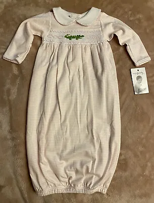 Girls NWT Magnolia Baby Smocked Day Gown Free Bow 3 Months • $43.77