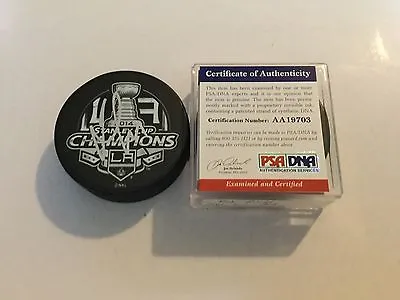 Jeff Carter Signed 2014 LA Kings Stanley Cup Champs Hockey Puck PSA/DNA COA A • $99.99